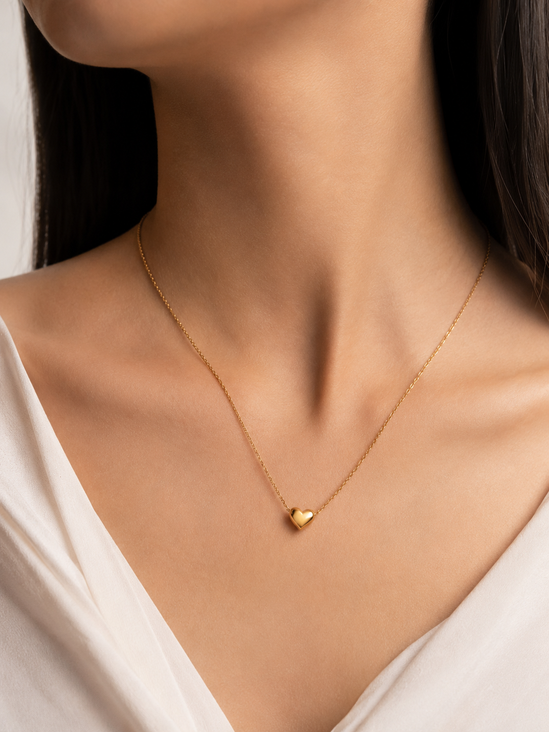 Minimal Gold Heart Necklace