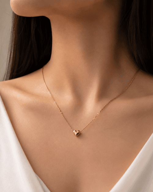 Minimal Gold Heart Necklace