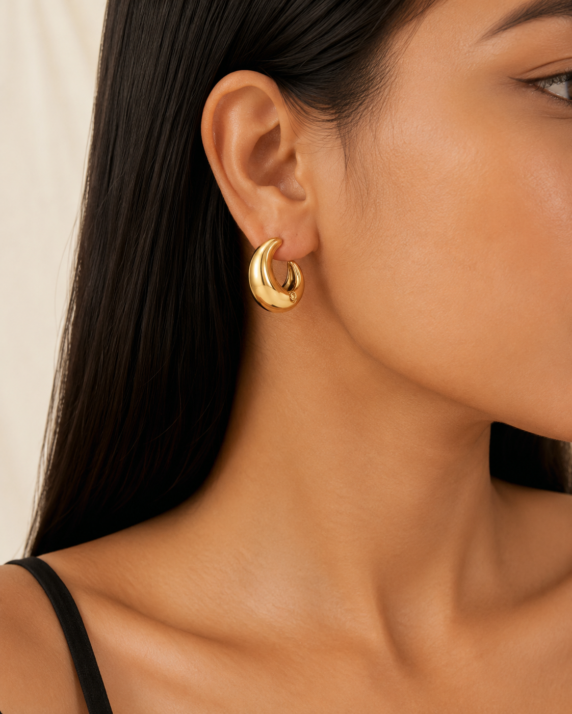Bold Puffy Statement Hoops for Women