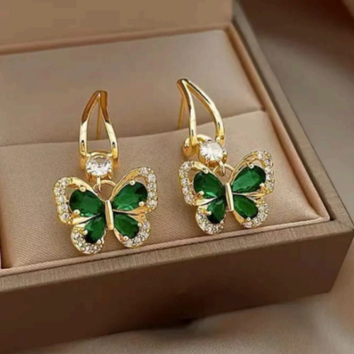 The Green Flutter Earrings