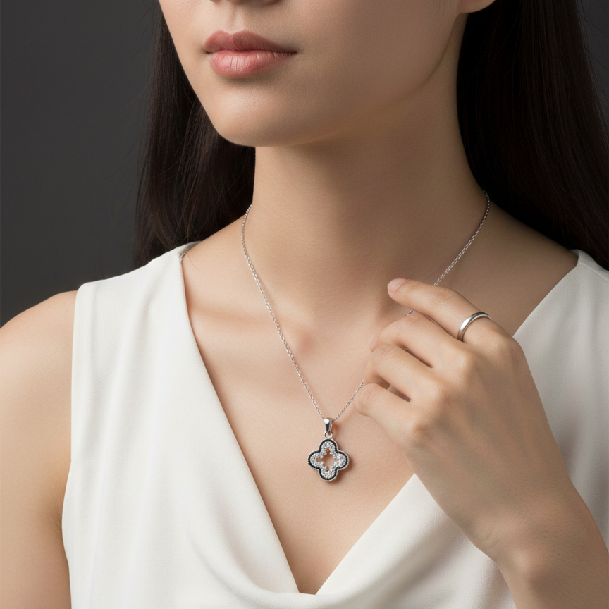 Noir Lume Pendant Necklace