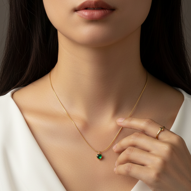 Verde Heart Necklace