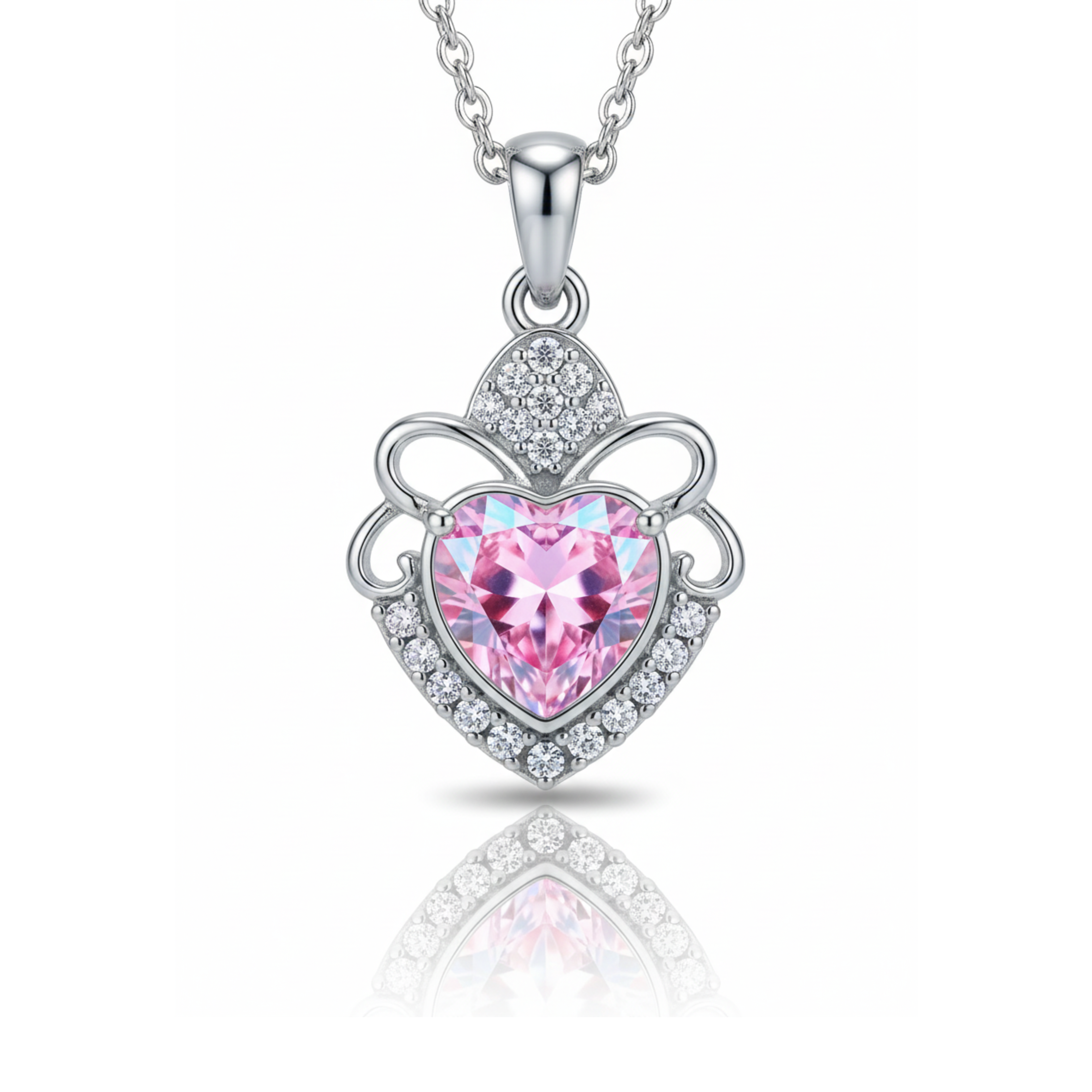 Rosé Heirloom Heart Pendant