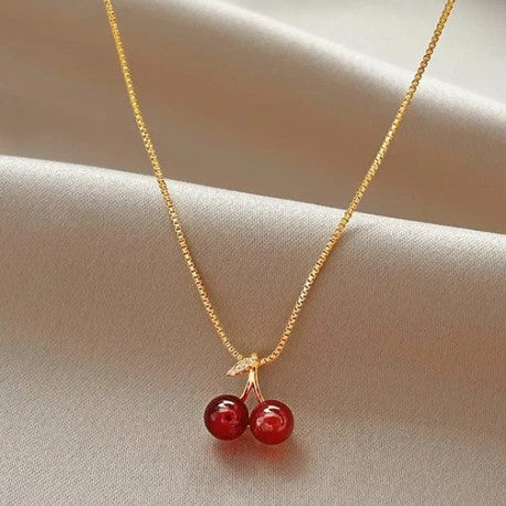 Ruby Cherry Pendant