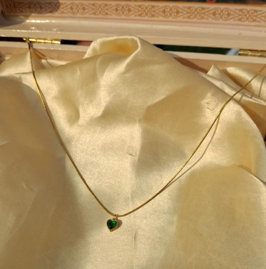 Verde Heart Necklace